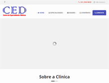 Tablet Screenshot of clinicaced.com